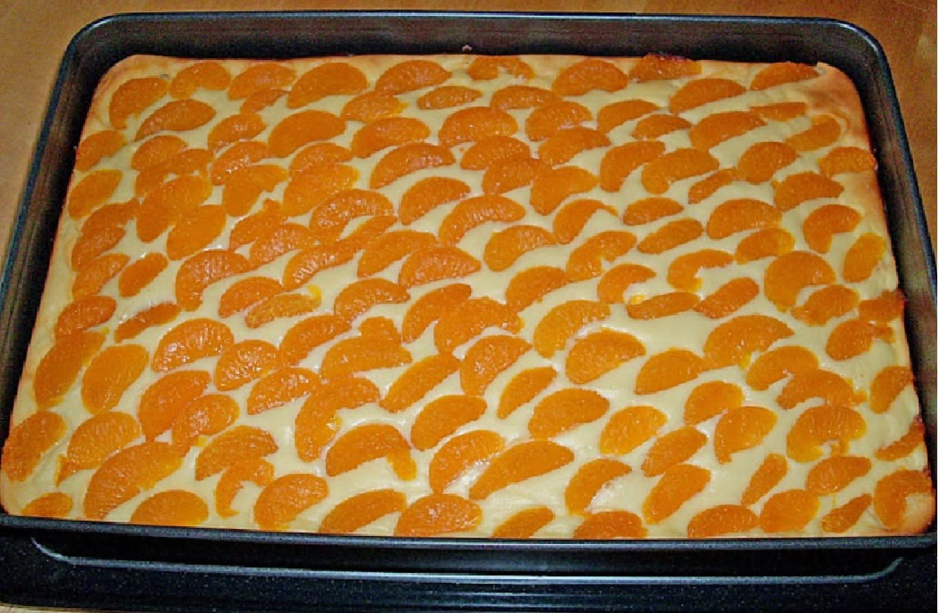Cheesecake med mandariner.