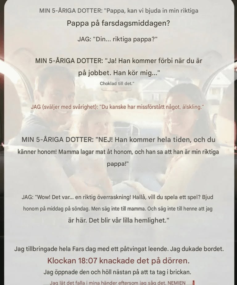 Min dotters oväntade fråga ändrade våra planer för Fars dag!