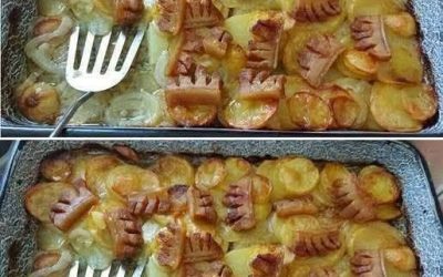 Potatisgratäng med lök och korv – enkel och mättande vardagsmat