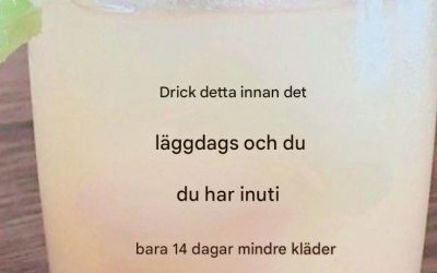 Drick före sänggåendet för att bli av med allt magfett på bara en vecka.