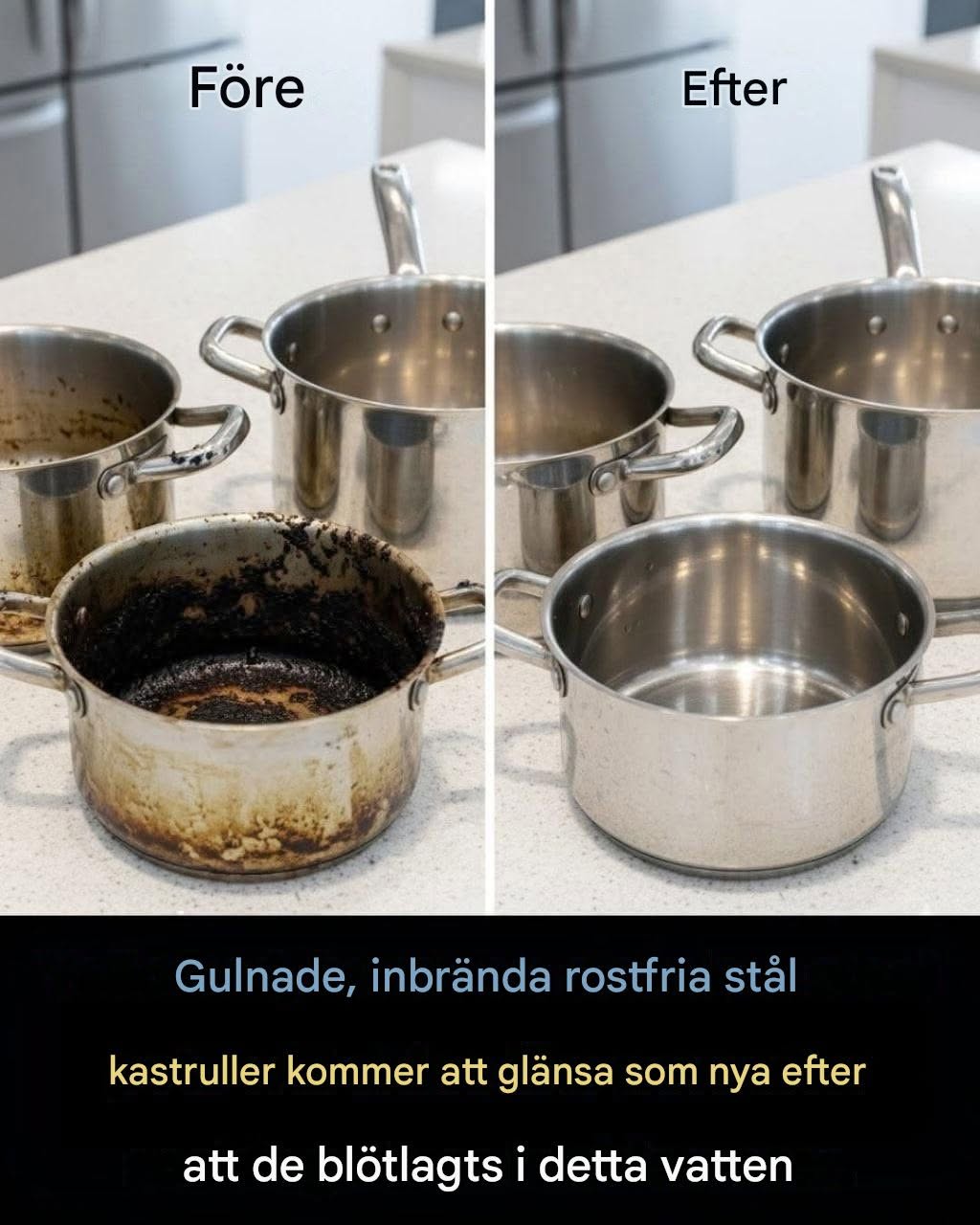 Hur man rengör kastruller och stekpannor i rostfritt stål