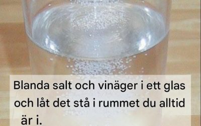 Hur salt och vinäger kan bidra till att förbättra luftkvaliteten hemma?