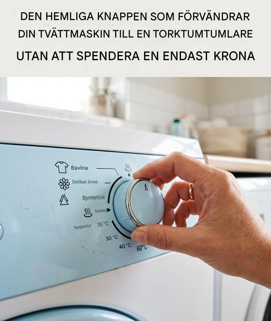 Ett enkelt och gratis sätt att torka tvätt snabbare utan torktumlare eller slöseri med utrymme.