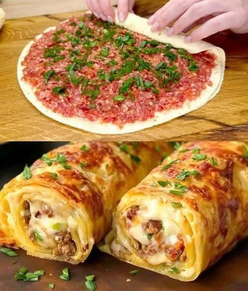 Krispiga panerade köttfärsrullar