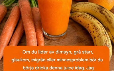 Naturlig juice för att förbättra synen och ögonvård 👁️🥕🌿