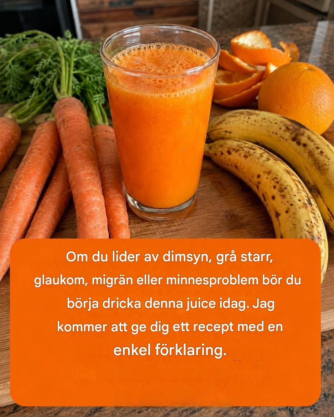 Naturlig juice för att förbättra synen och ögonvård 👁️🥕🌿