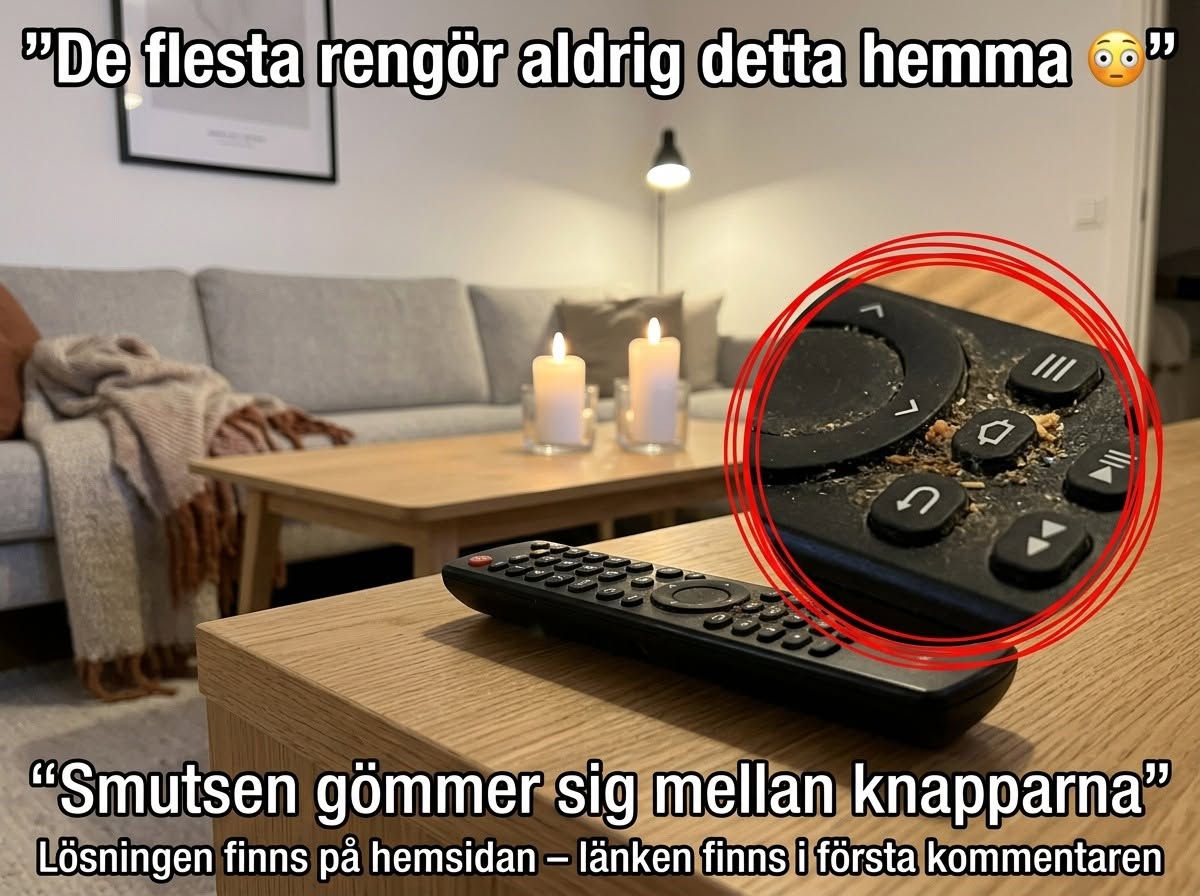 Därför blir fjärrkontrollen så smutsig 👀