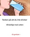 Det här är vad som händer när man inte dricker med vatten