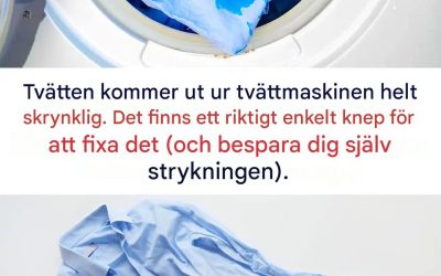 Ingen mer strykning: det enkla knepet som får ut din tvätt ur tvättmaskinen utan att skrynkla