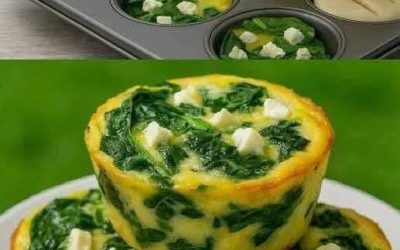 Frukostmuffins med spenat och feta – proteinrika, saftiga och klara på under 30 minuter
