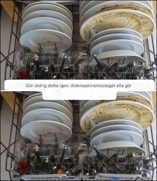 Gör inte det här igen – Diskmaskinsmisstaget som många gör varje dag
