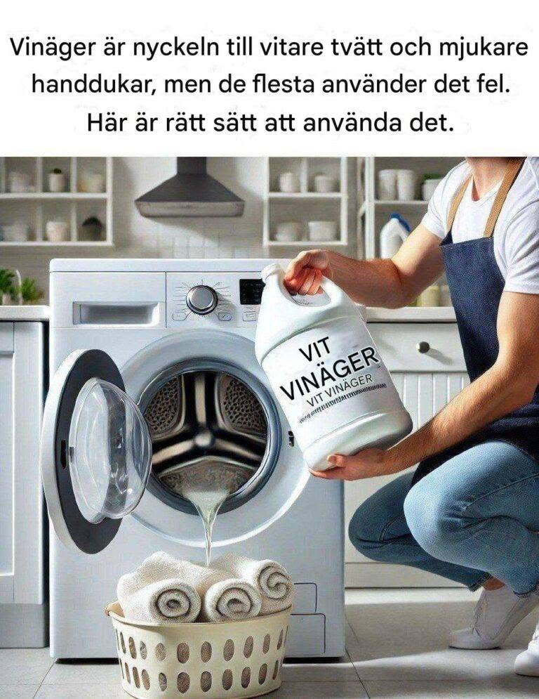 Vinäger: Nyckeln till vitare tvätt och mjukare handdukar (men de flesta använder det fel). Här är rätt sätt.