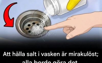 Fördelarna med att hälla salt i vasken