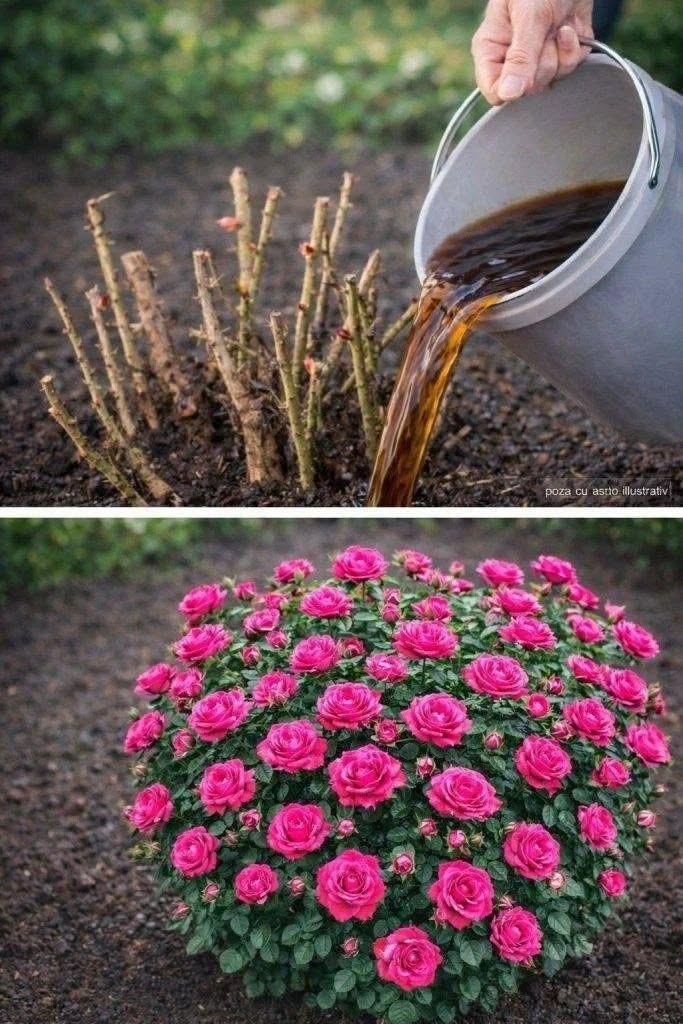 Bara ett gödselmedel på våren så blommar dina rosenbuskar i en färgexplosion! Jag ger dig receptet i utbyte mot ett enkelt avtal.