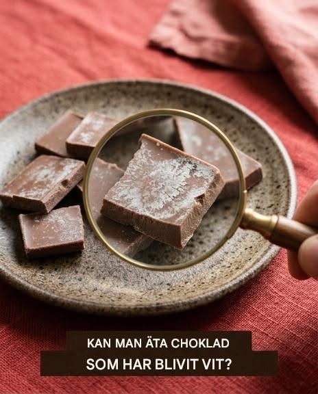 Är det säkert att äta choklad som har blivit vit?