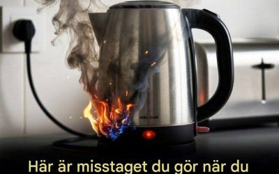 Det här är misstaget alla gör med sin vattenkokare