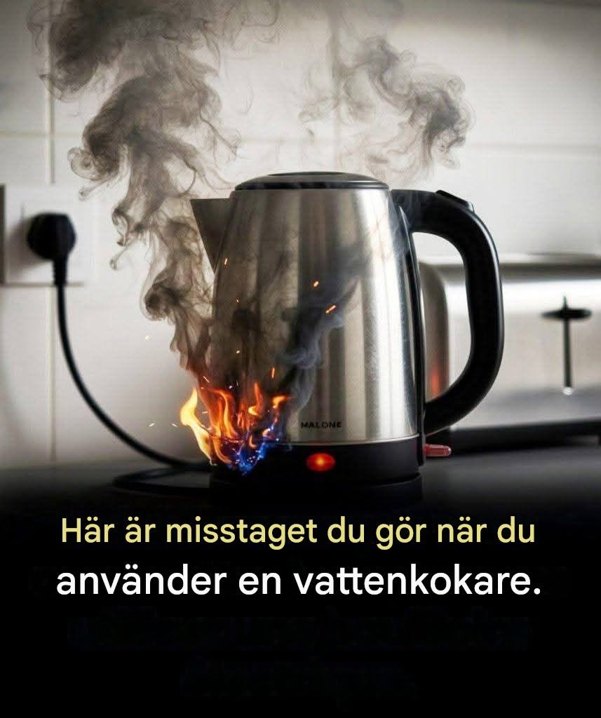 Det här är misstaget alla gör med sin vattenkokare