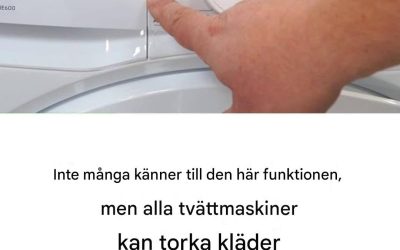 10 av 10 tvättmaskiner kan torka, men bara ett fåtal av dem använder den här funktionen.