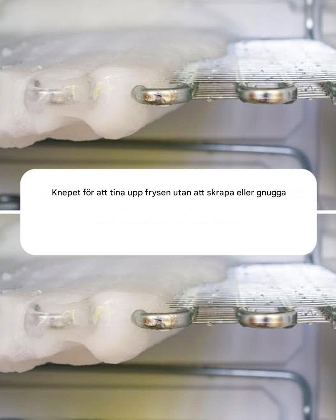 Så här avfrostar du frysen utan att repa eller gnugga