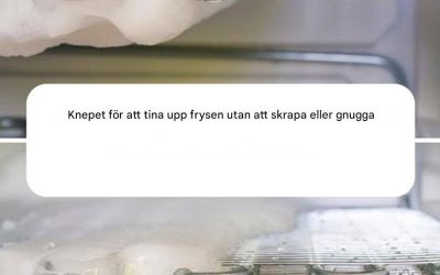 Så här avfrostar du frysen utan att repa eller gnugga