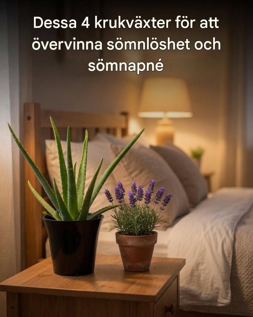 Dessa 4 växter för ditt sovrum botar sömnlöshet och sömnapné