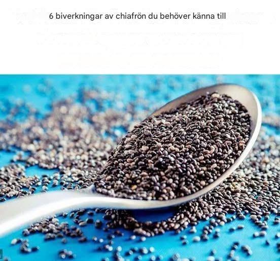 6 biverkningar av chiafrön du behöver känna till