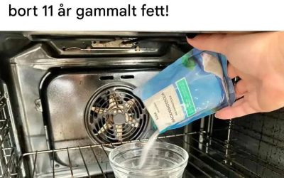 Du kommer inte tro hur mycket jag rengjorde ugnen på 30 minuter – den tog till och med bort 11 år gammalt fett!