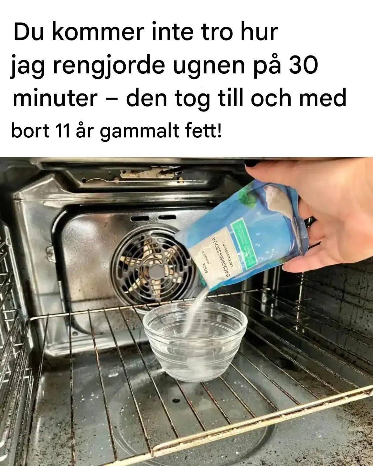Du kommer inte tro hur mycket jag rengjorde ugnen på 30 minuter – den tog till och med bort 11 år gammalt fett!