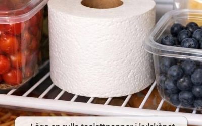 Lägg en rulle toalettpapper i kylskåpet. Här är varför