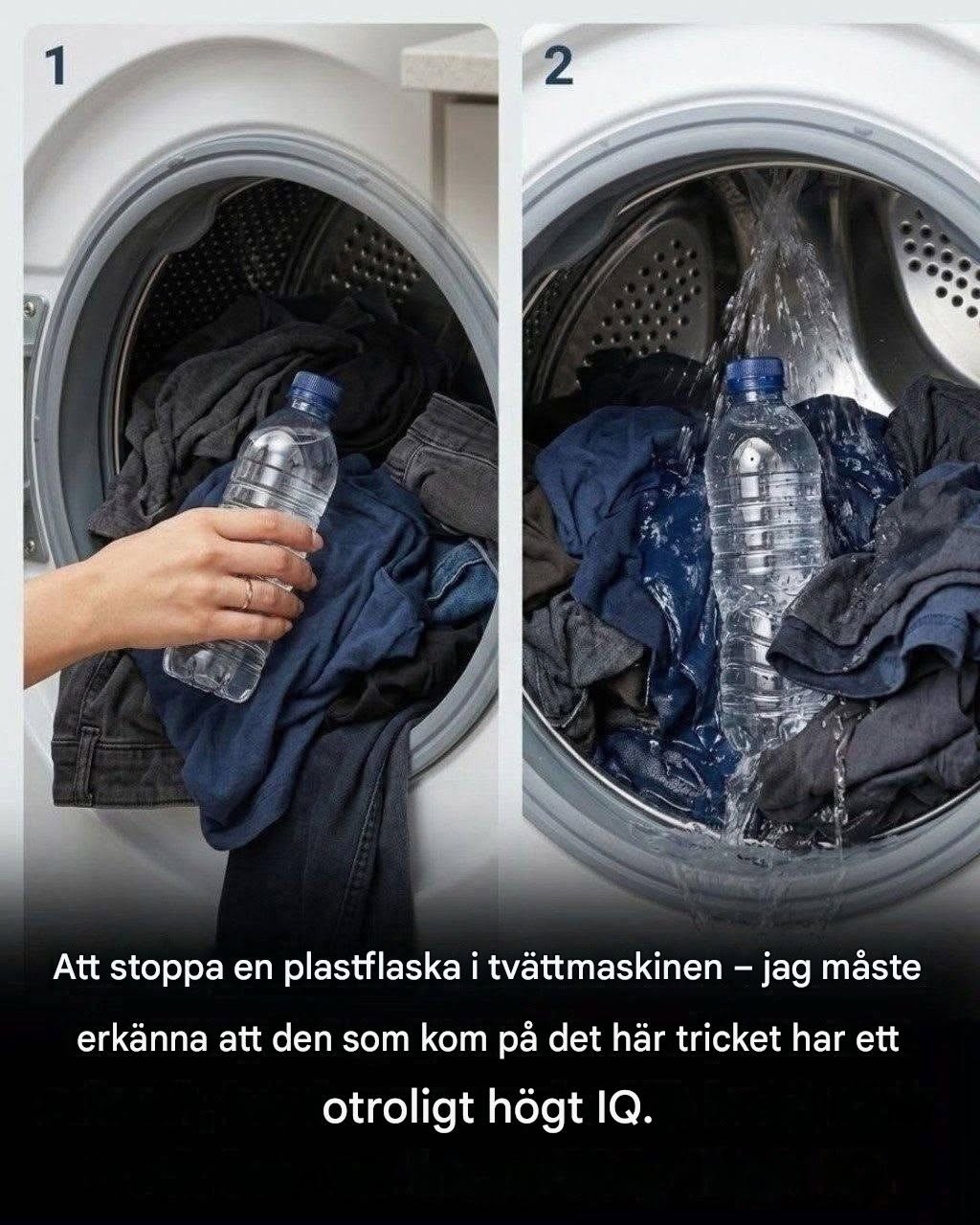 Plastflasktricket: ett förvånansvärt enkelt tvättknep