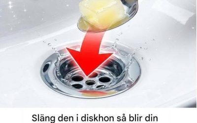 Kasta ner den i vasken så täpps avloppet aldrig igen!