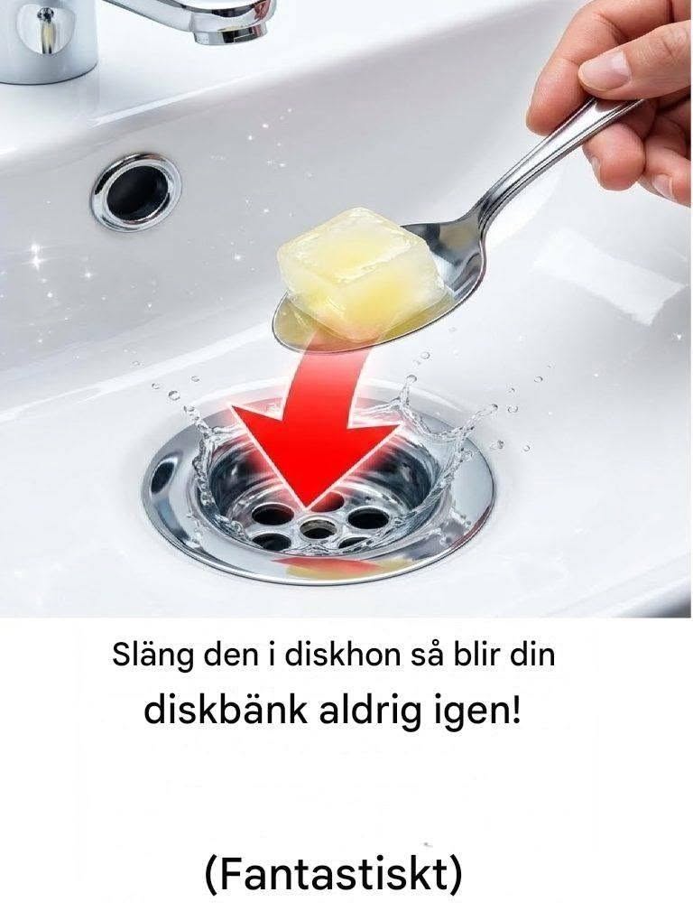 Kasta ner den i vasken så täpps avloppet aldrig igen!