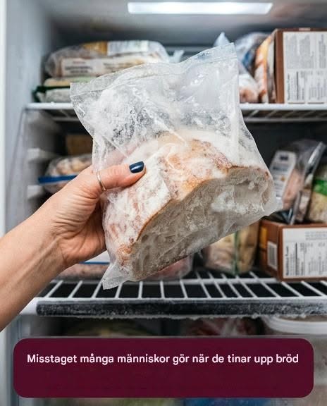 Hur man fryser och tinar bröd på rätt sätt.