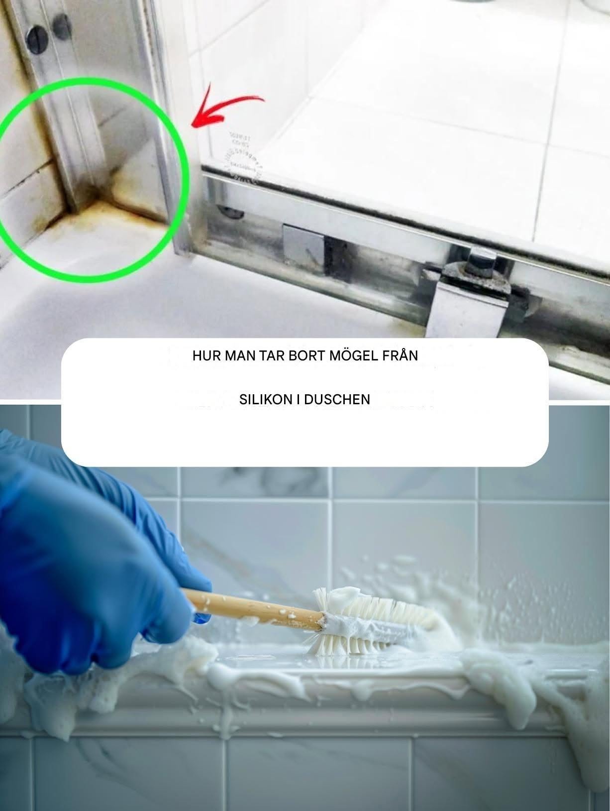 Det snabbaste sättet att bli av med silikonmögel i duschen
