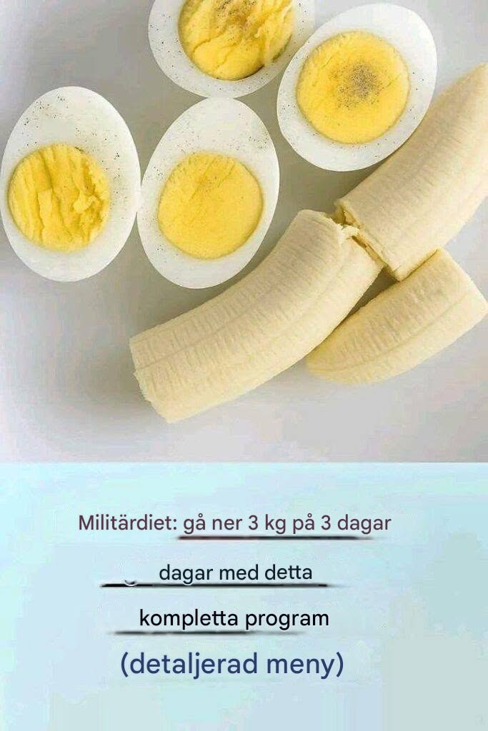 Militärdieten: gå ner i vikt snabbt på bara 3 dagar