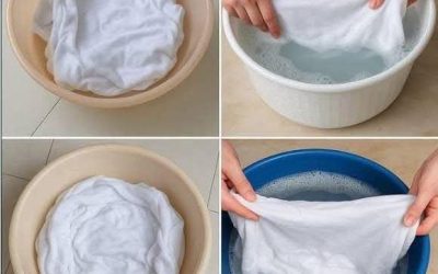 3 łyżki na miskę – a białe rzeczy są czystsze niż nowe: nawet pożółkła “szmata” oślepi bielą – life hack