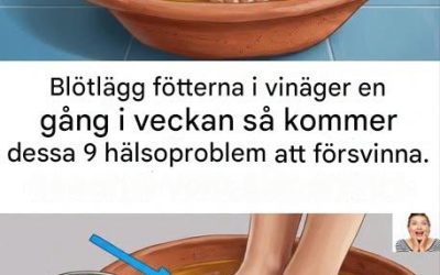 Nio vardagliga bekymmer som dina fötter kan glömma tack vare ett ättiksbad en gång i veckan