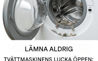 Lämna aldrig tvättmaskinsluckan öppen: DET ÄR ETT STORT MISSTAG!