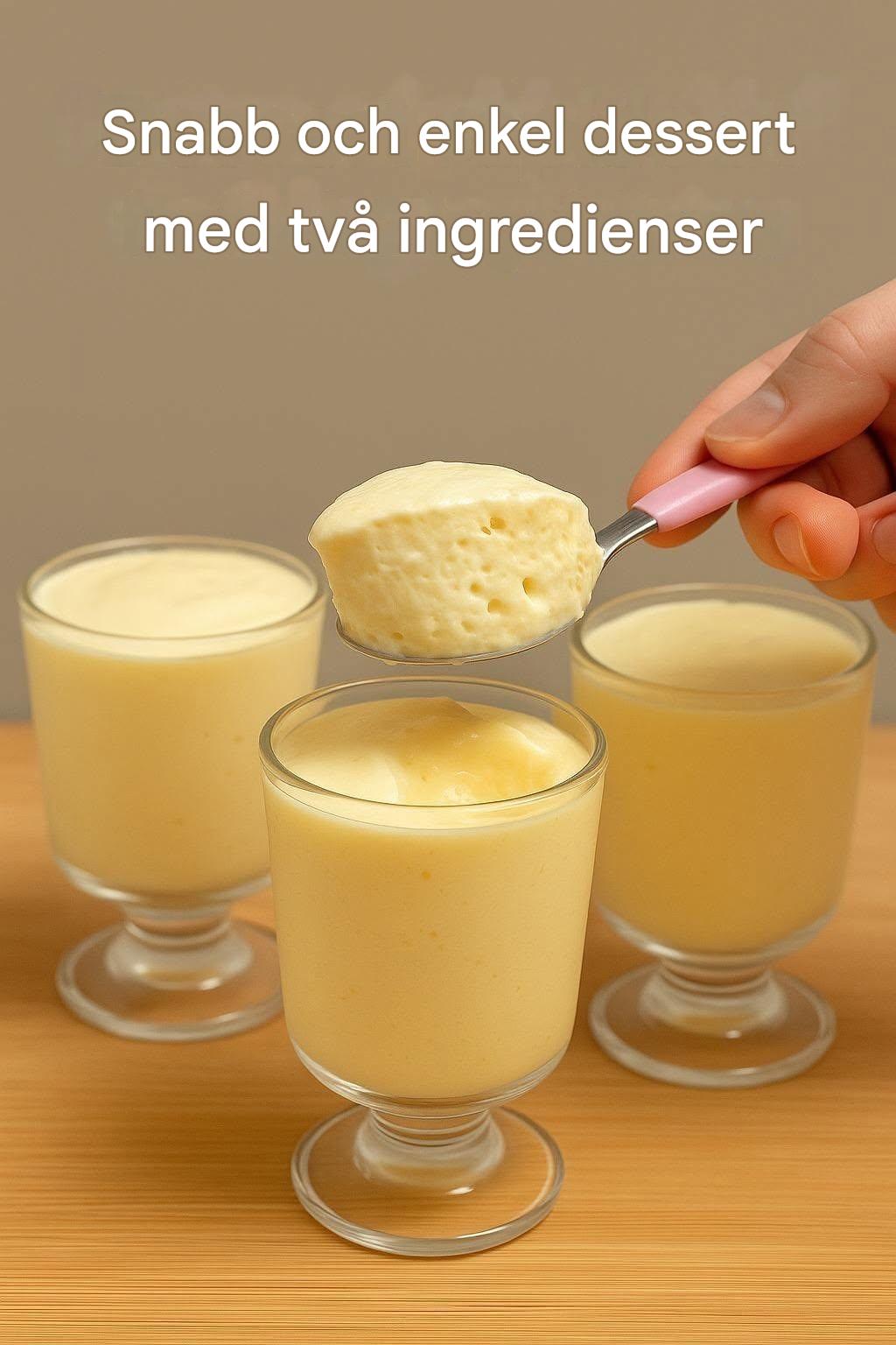 En snabb och enkel dessert med två ingredienser: även barn kan göra den