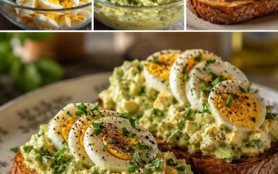 Krämig äggsallad med avokado