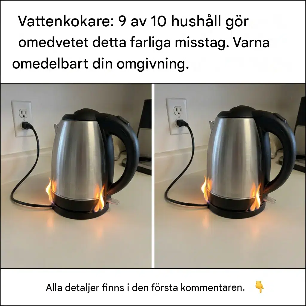 Kokar vatten varje dag: 9 av 10 hushåll missbrukar sin vattenkokare