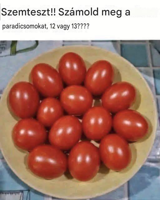 Ögontest!! Räkna tomaterna Är det 12 eller 13???