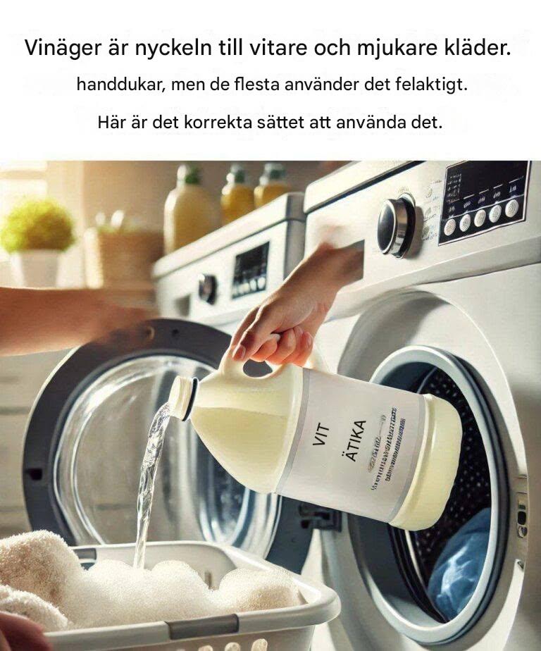 Vinäger: Nyckeln till vitare kläder och mjukare handdukar (men de flesta använder det fel). Här är rätt sätt.