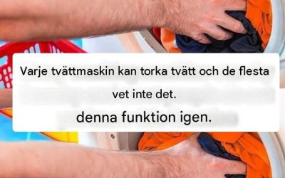 Varje tvättmaskin kan torka tvätt, och de flesta känner inte ens till den här funktionen ännu.