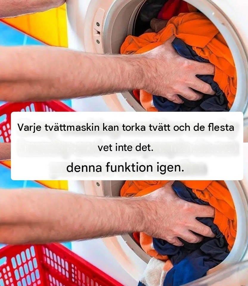 Varje tvättmaskin kan torka tvätt, och de flesta känner inte ens till den här funktionen ännu.