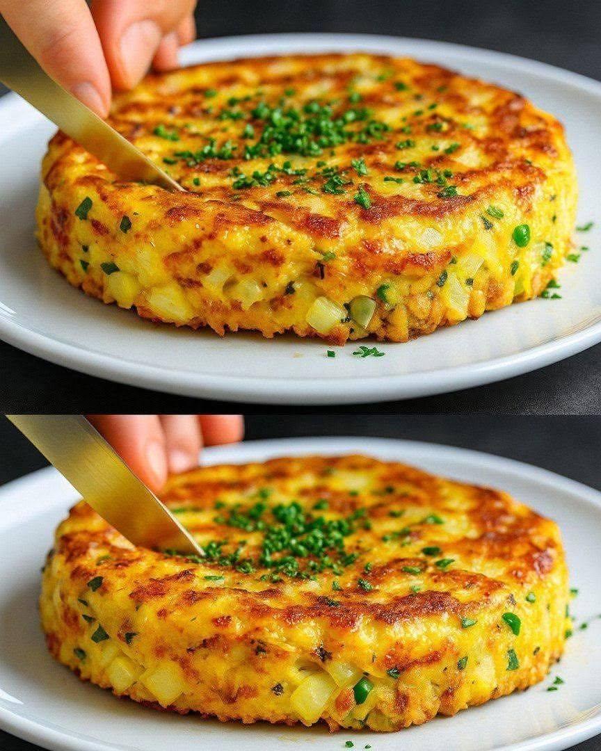 1 zucchini och 2 ägg! Min mormor lärde mig det här receptet! Nu lagar jag det bara på det här sättet!