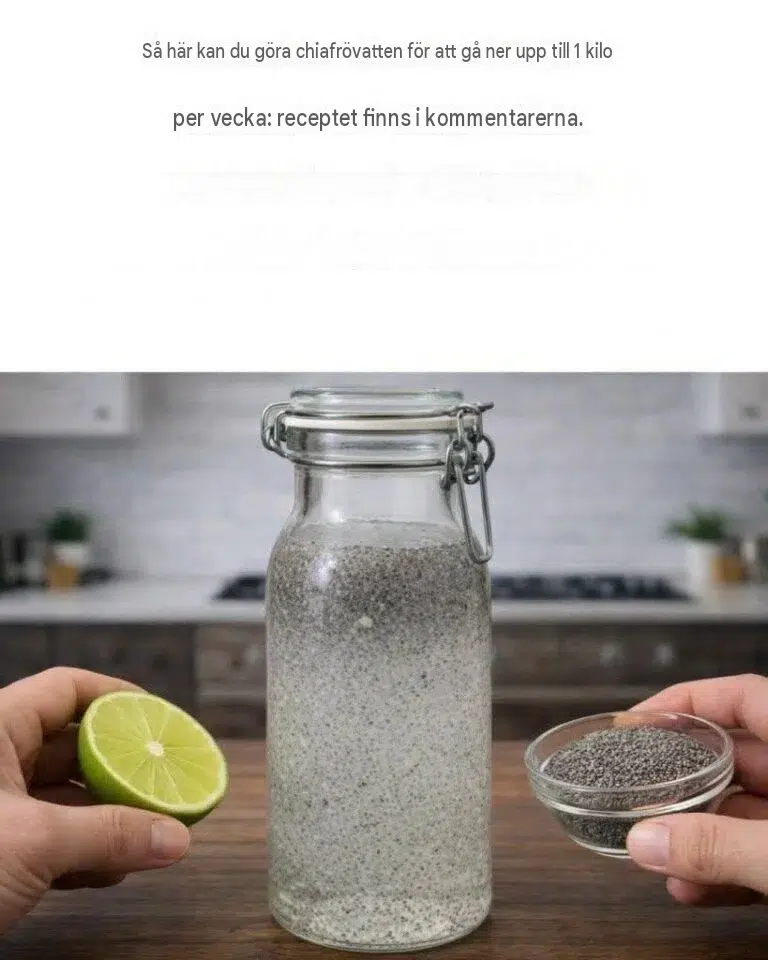 Hur man gör chiafrövatten för att gå ner upp till 4,5 kilo per vecka?