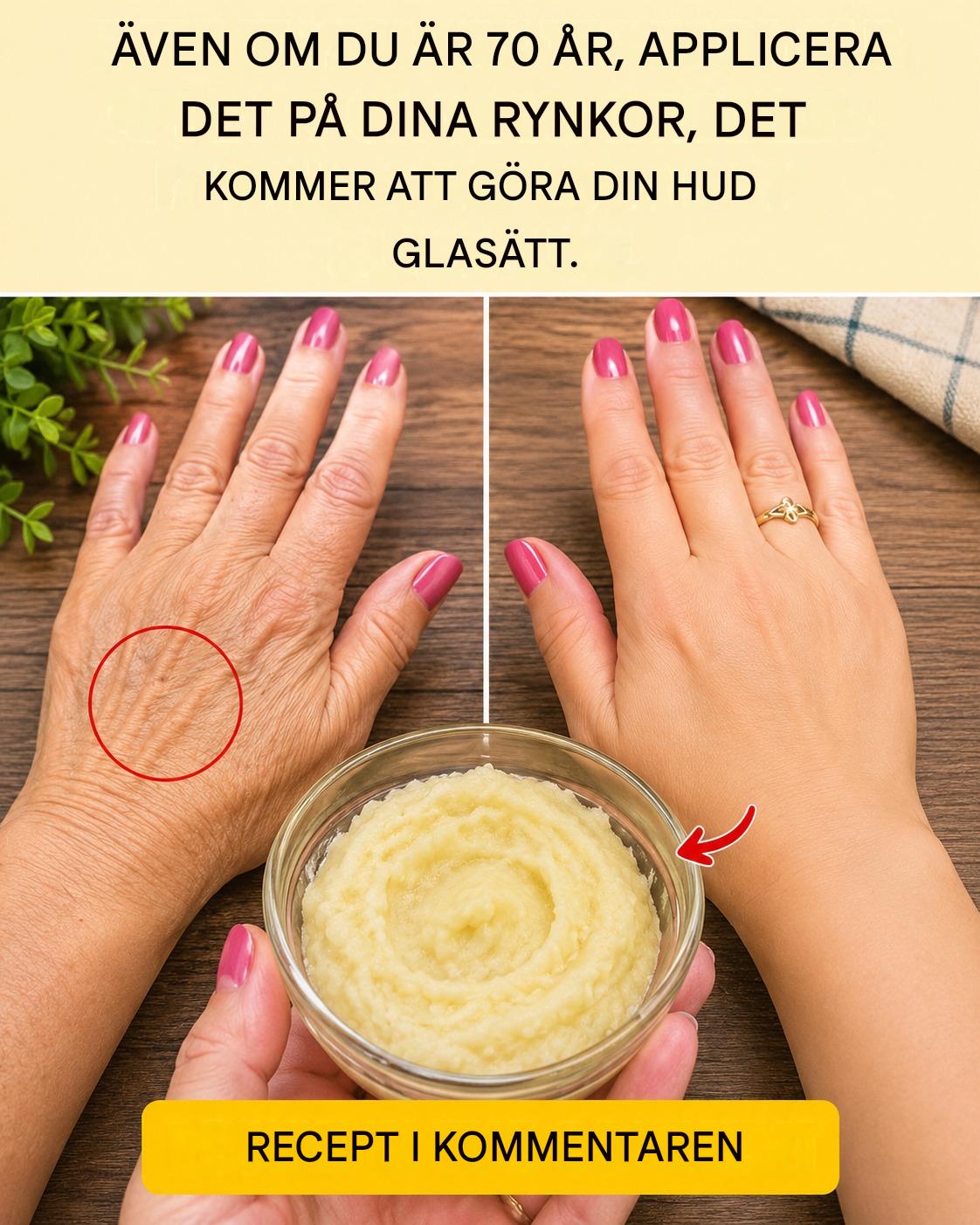 Förbered bikarbonatkrämen och applicera den innan du går och lägger dig. Hejdå rynkor och blemmor … se mer För att fortsätta få mina recept, säg bara något … Tack!