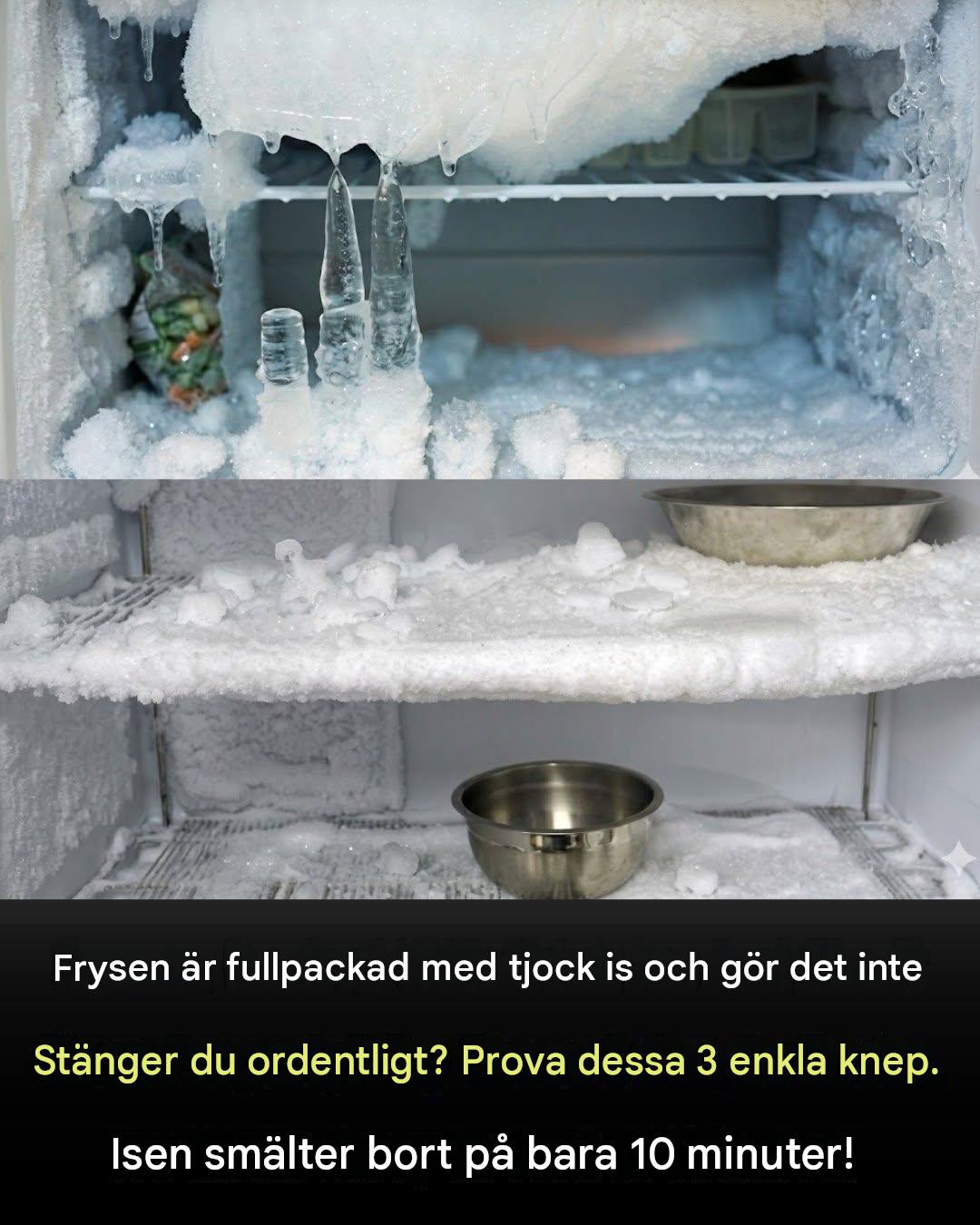 Prova dessa 3 enkla knep. Isen smälter bort på bara 10 minuter