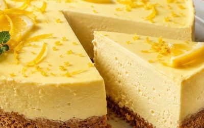 Citronkrämcheesecake